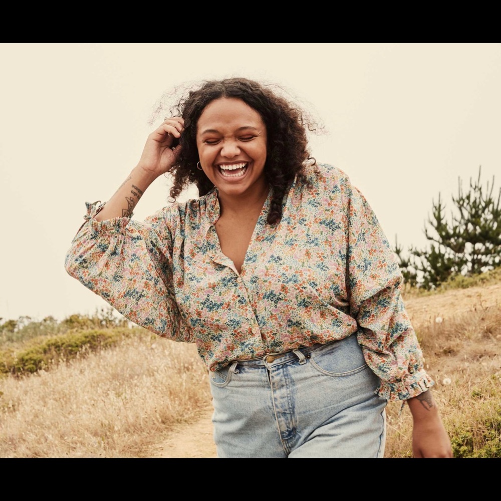 Doen Rose Top in Lady Bird Floral XXS